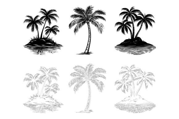 Download Black Coconut Trees Icon - Black Collection