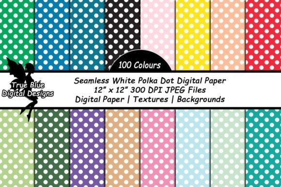 Download Seamless Polka Dot Digital Paper - Polka dot digital paper Collection